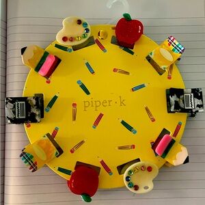 NWT-Adorable back to school clips from Piper-K. Limited edition back to school.